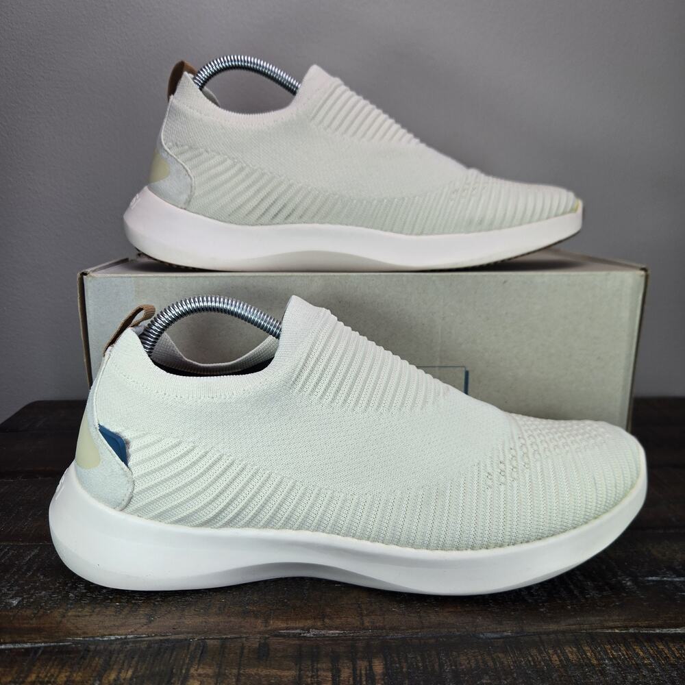 Vessi Everyday Move Slip On Mens Size 10 Waterproof Shoes Sneakers Linen Beige